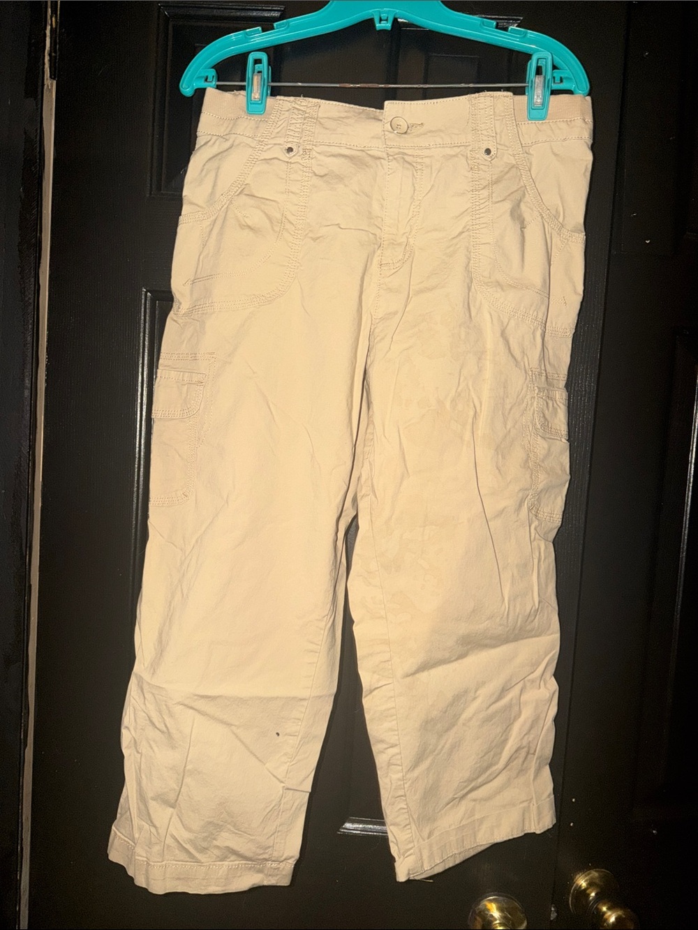 Lee Women's Cropped Utility Pants in Cream